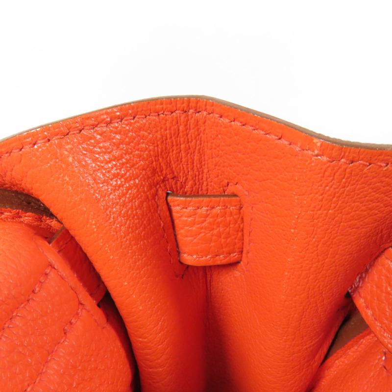 HERMES Togo皮革Kelly 35金扣手挽肩背兩用袋Capucine-17