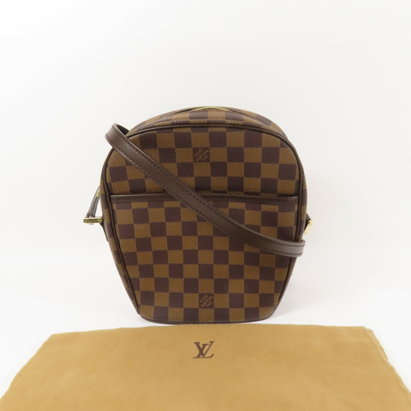 LOUIS VUITTON Damier Ipanema PM金扣肩背袋-10