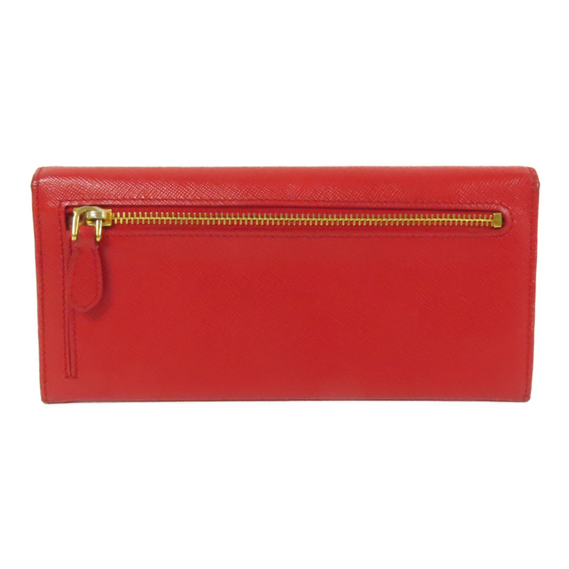 PRADA Saffiano皮革Long Wallet金扣長錢包-1