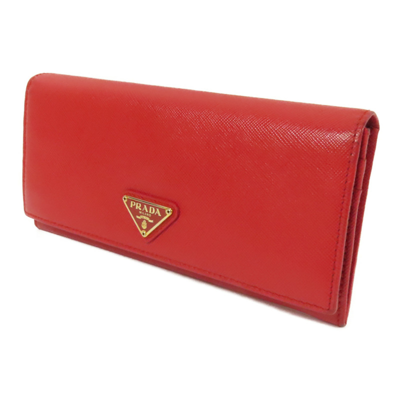 PRADA Saffiano皮革Long Wallet金扣長錢包-2