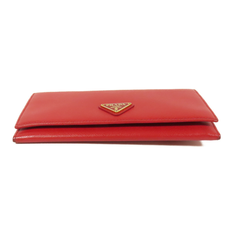 PRADA Saffiano皮革Long Wallet金扣長錢包-3