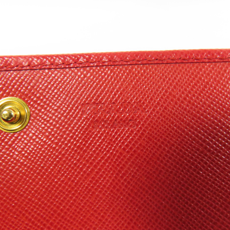 PRADA Saffiano皮革Long Wallet金扣長錢包-8