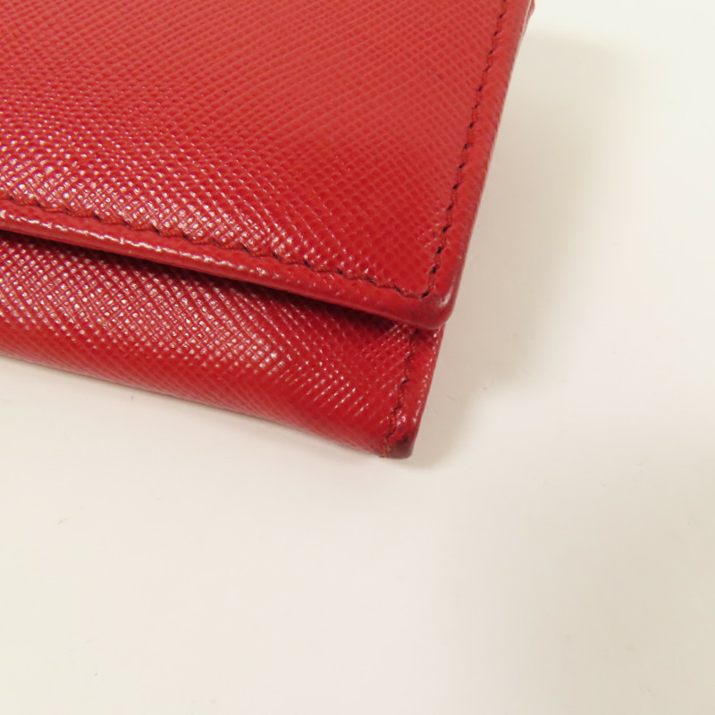 PRADA Saffiano皮革Long Wallet金扣長錢包-11