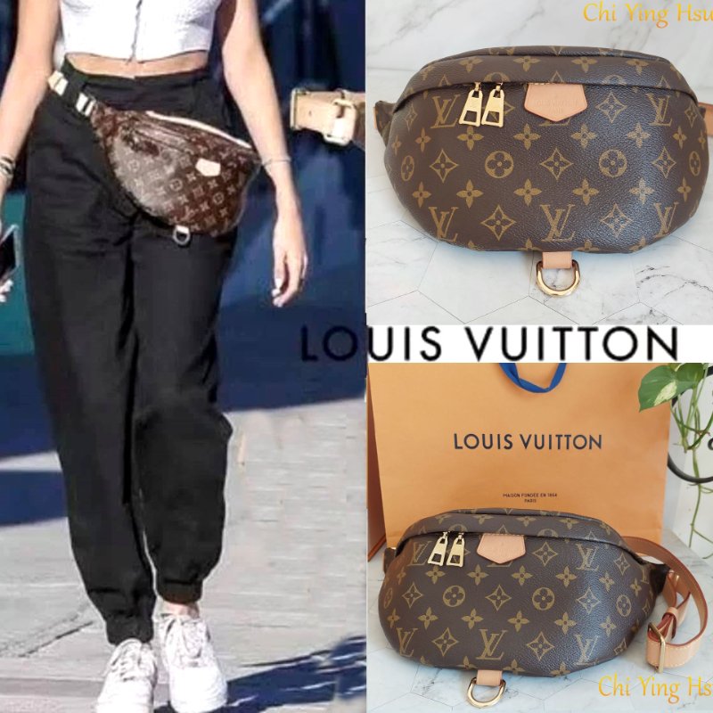 LV M43644 Bumbag🎀現品實拍 🎀 9.5成新Monogram老花字紋 腰包 斜背包 胸口包-8