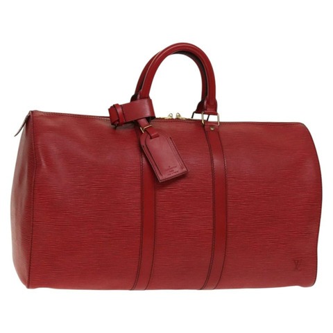 路易威登 Epi Keepall 45 波士頓包 紅色 M42977 LV 授權 137106