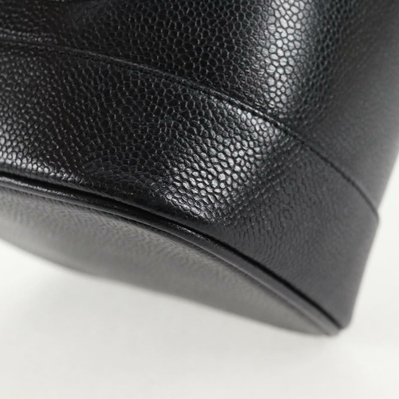 【日本直送】香奈兒 COCO Mark 化妝包 魚子醬色 黑色 金色 CC 正品 138562A-15