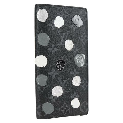 LOUIS VUITTON Monogram Eclipse (LV x YK) Portefeuille Plaza M81932 正品 138477M