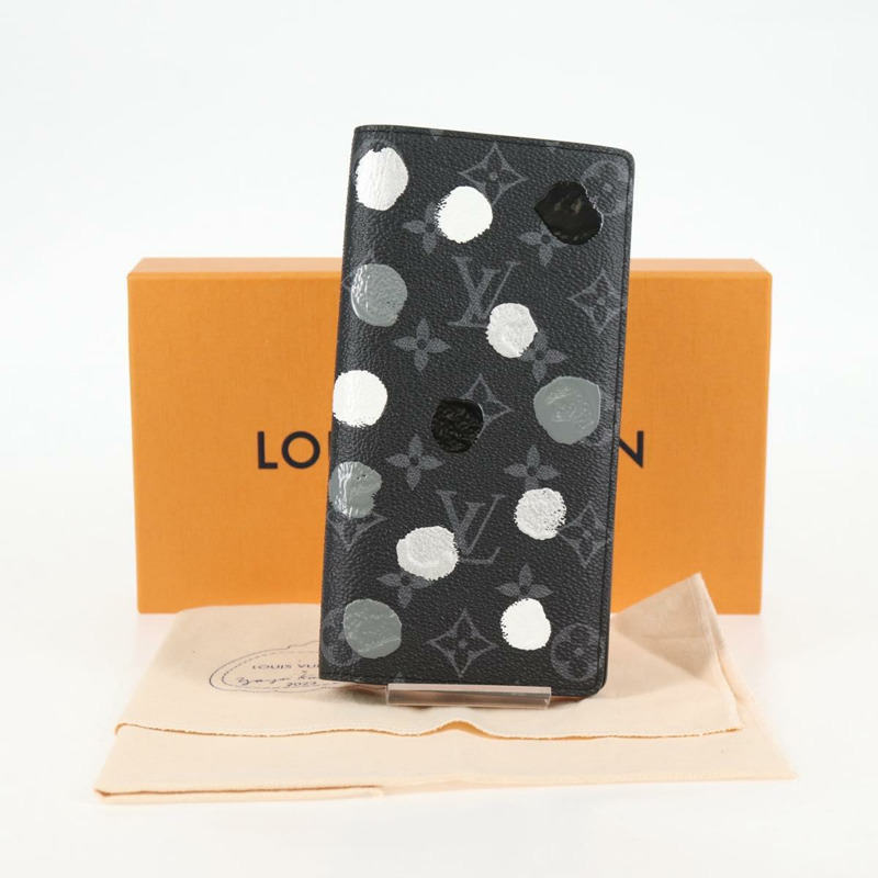 【日本直送】LOUIS VUITTON Monogram Eclipse (LV x YK) Portefeuille Plaza M81932 正品 138477M-11