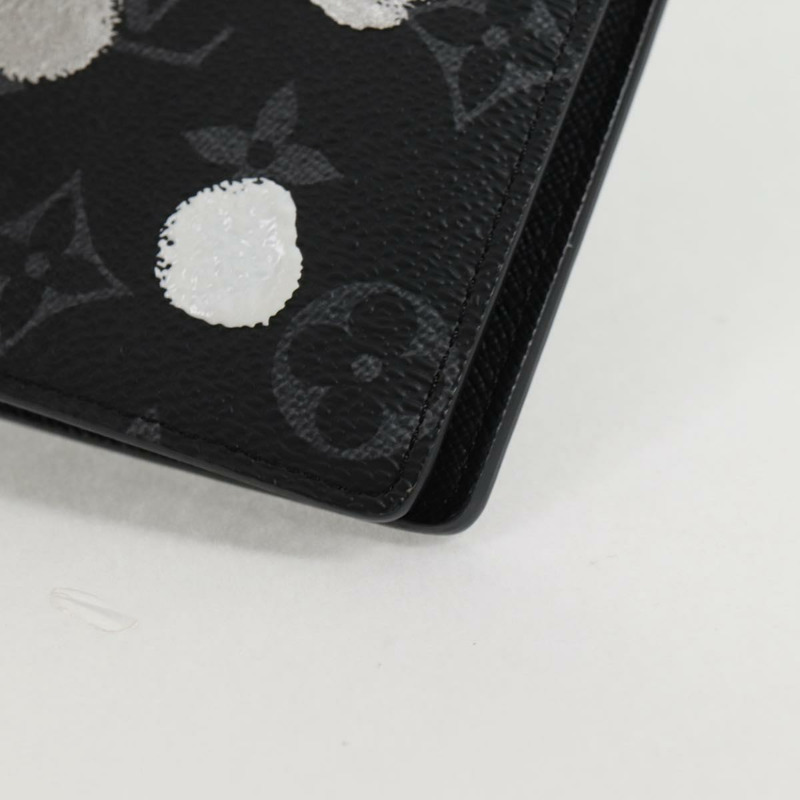 【日本直送】LOUIS VUITTON Monogram Eclipse (LV x YK) Portefeuille Plaza M81932 正品 138477M-13