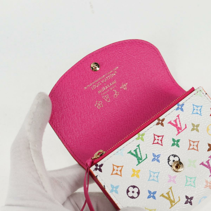 【日本直送】路易威登 (LOUIS VUITTON) 多色 Porte Monnaie 玫瑰經零錢包 M13399 LV 授權 139205M-7
