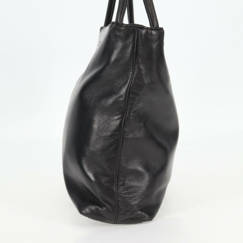【日本直送】PRADA 肩背包 皮革 黑色 銀色 正品 yk19244A-2