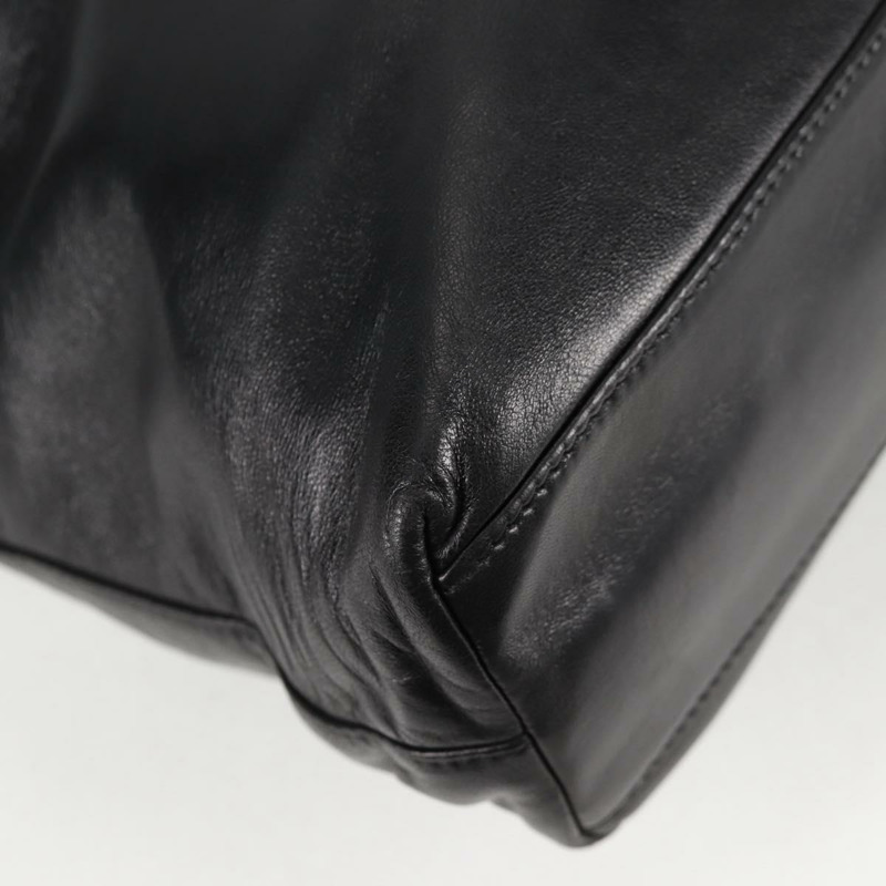 【日本直送】PRADA 肩背包 皮革 黑色 銀色 正品 yk19244A-14