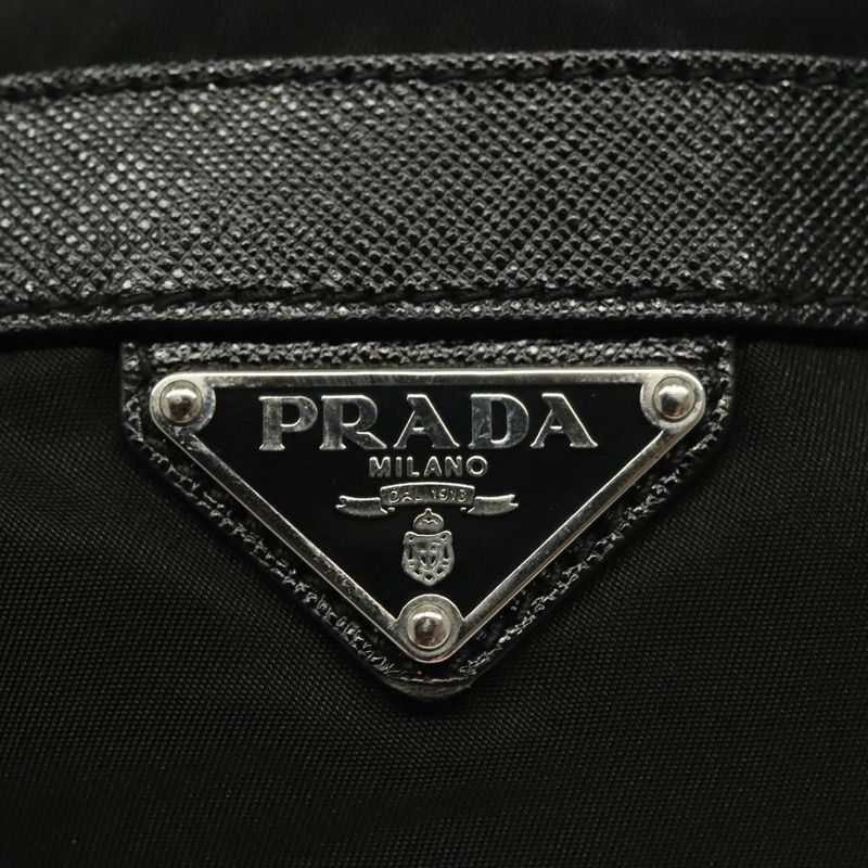 【日本直送】PRADA 單肩包 尼龍 黑色 銀色 正品 yk19273-17