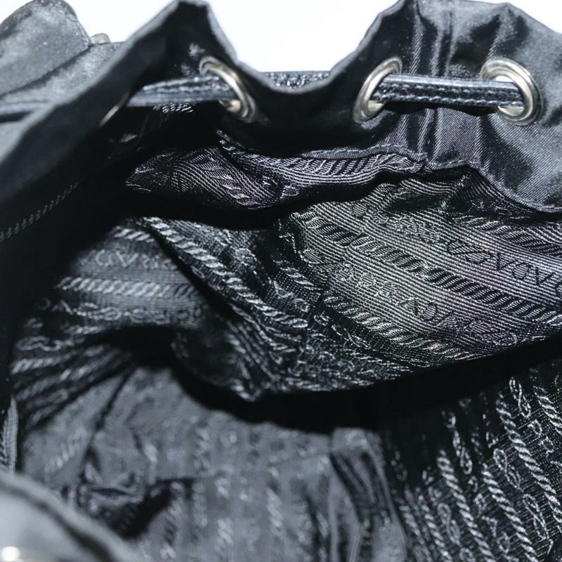 【日本直送】PRADA 單肩包 尼龍 黑色 銀色 正品 yk19273-21