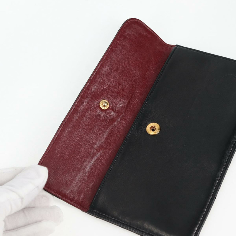 【日本直送】香奈兒 Matelasse 鏈條手提包 小羊皮 黑金 CC 正品 yk19239A-9