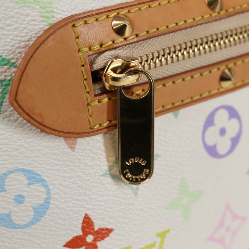 【日本直送】路易威登 Monogram Multicolor Alma 手提包 白色 M92647 LV Auth yk19104A-17