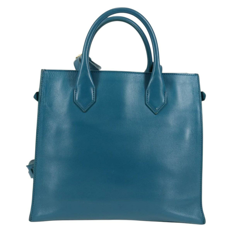 【日本直送】BALENCIAGA 手提包 皮革 2way 藍色 金色 305593 正品 ki5885-1