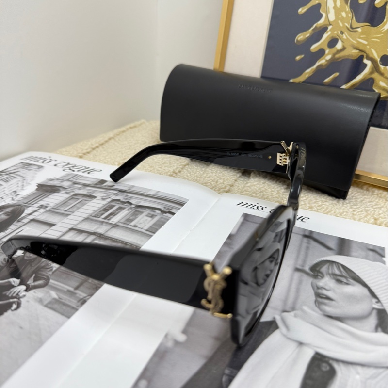 【全❤️】YSL 墨鏡 太陽眼鏡 橢圓形 貓眼太陽鏡SL M95-3