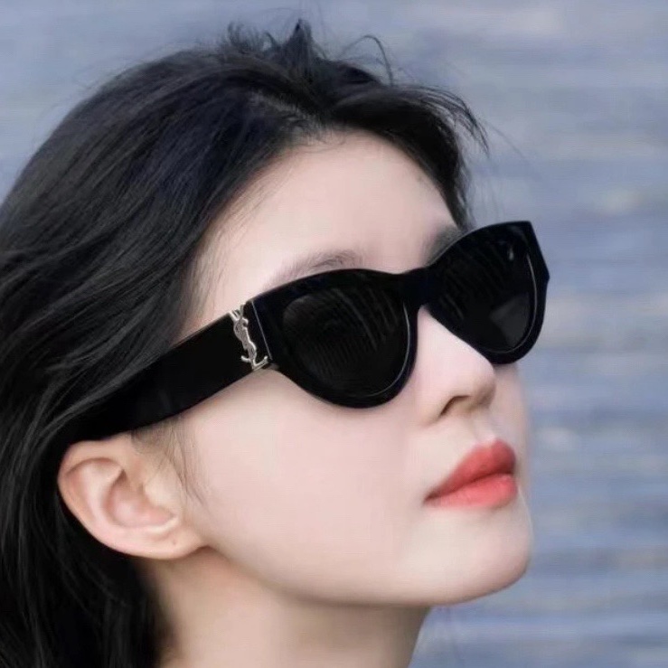 【全❤️】YSL 墨鏡 太陽眼鏡 橢圓形 貓眼太陽鏡SL M95-4