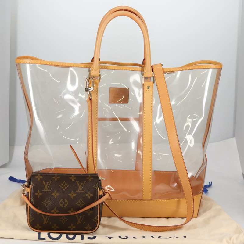 【日本直送】路易威登 Isaac Mizrahi 手袋 乙烯基皮革 透明 M99027 正品 ki5924M-11