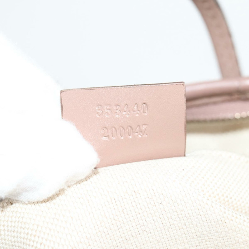 【日本直送】GUCCI GG Supreme 手提包 PVC 兩用款 粉紅金 353440 正品 ki5957-11