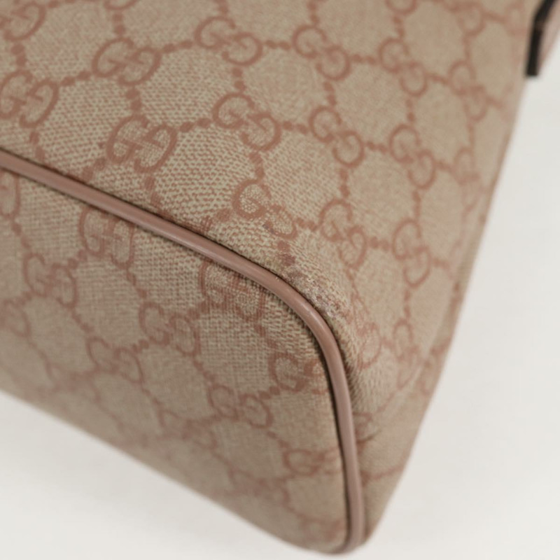 【日本直送】GUCCI GG Supreme 手提包 PVC 兩用款 粉紅金 353440 正品 ki5957-16