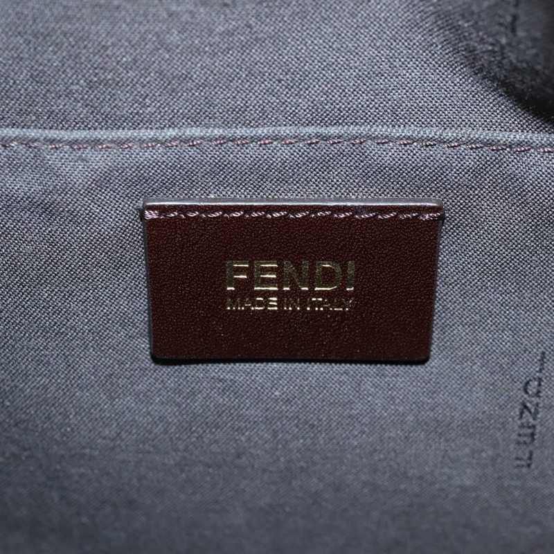 【日本直送】FENDI Zucchino 帆布單肩包 PVC 紅金 正品 129767V-20