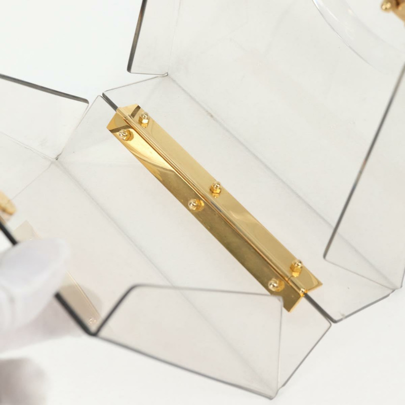 【日本直送】Salvatore Ferragamo 手提包 塑膠 透明 金色 正品 138346A-9