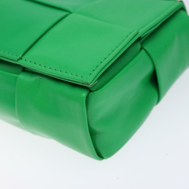 【日本直送】BOTTEGA VENETA Candy Cassette 單肩包 皮革 綠色 正品 137872-8