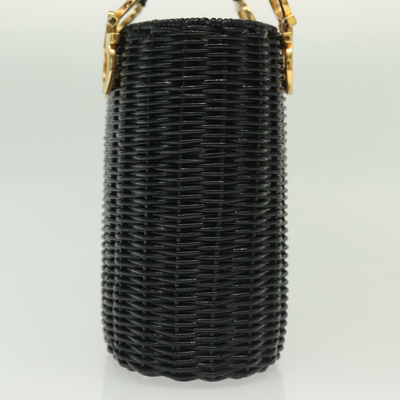 【日本直送】Salvatore Ferragamo Gancini 手提包 藤條 黑金 正品 138876A-3
