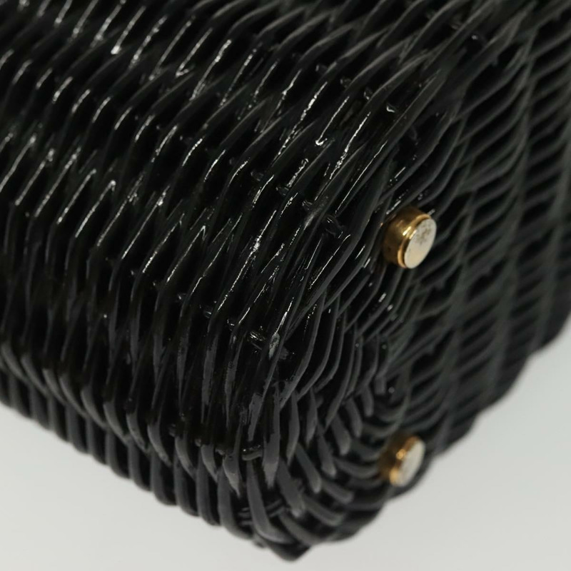 【日本直送】Salvatore Ferragamo Gancini 手提包 藤條 黑金 正品 138876A-14
