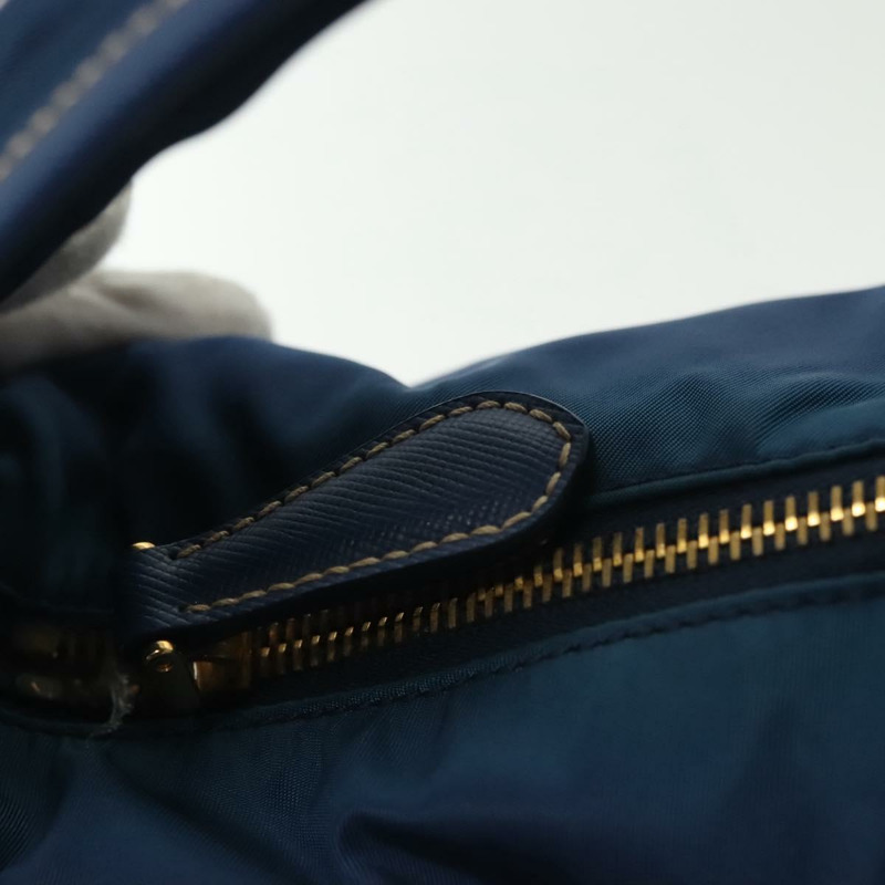 【日本直送】PRADA 手提包 尼龍 2way 藍色 金色 正品 138847-9