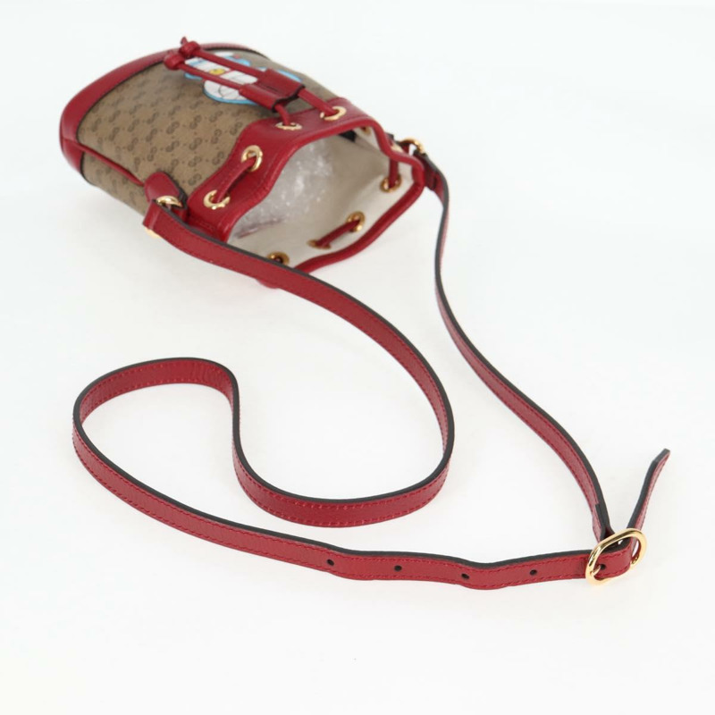 【日本直送】GUCCI Micro GG Supreme Doraemon 聯名手提包 PVC 米色 647801 正品 138992A-6