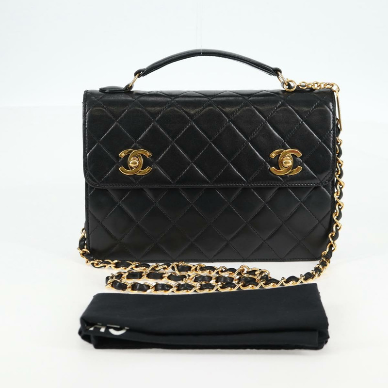 【日本直送】CHANEL Matelasse 雙轉鎖 Coco 鏈條包 小羊皮 CC 正品 138976SA-11