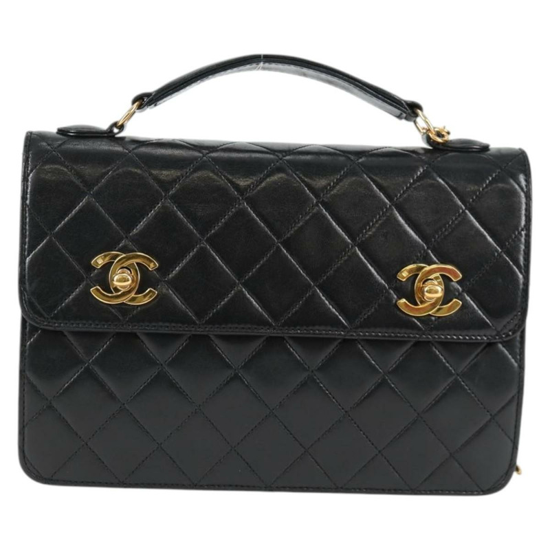 【日本直送】CHANEL Matelasse 雙轉鎖 Coco 鏈條包 小羊皮 CC 正品 138976SA-12