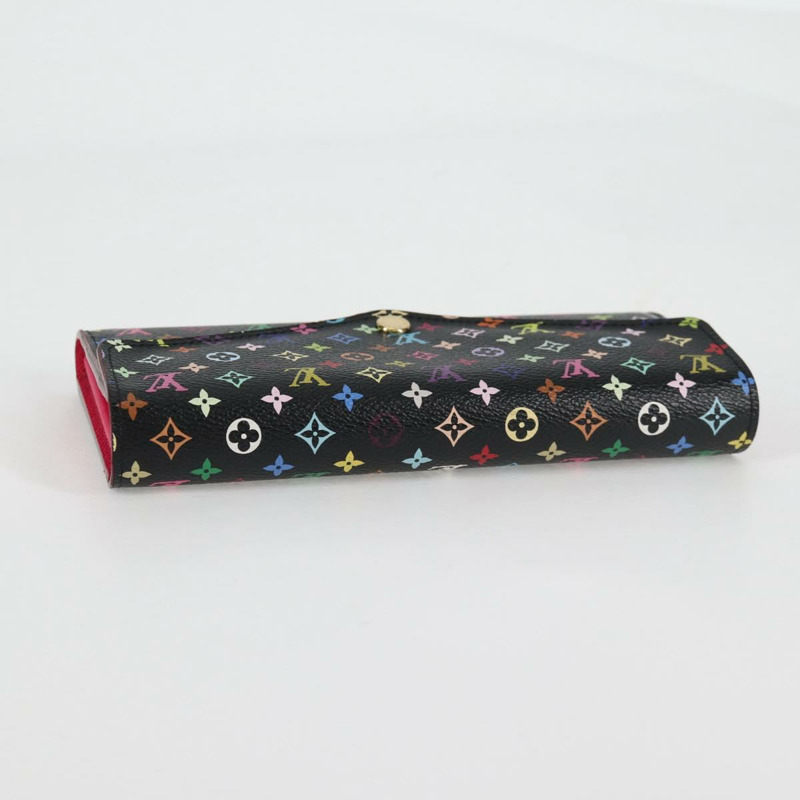 【日本直送】LOUIS VUITTON 多色 Portefeiulle Sarah 皮夾 黑色 M60668 LV 授權 138922V-4