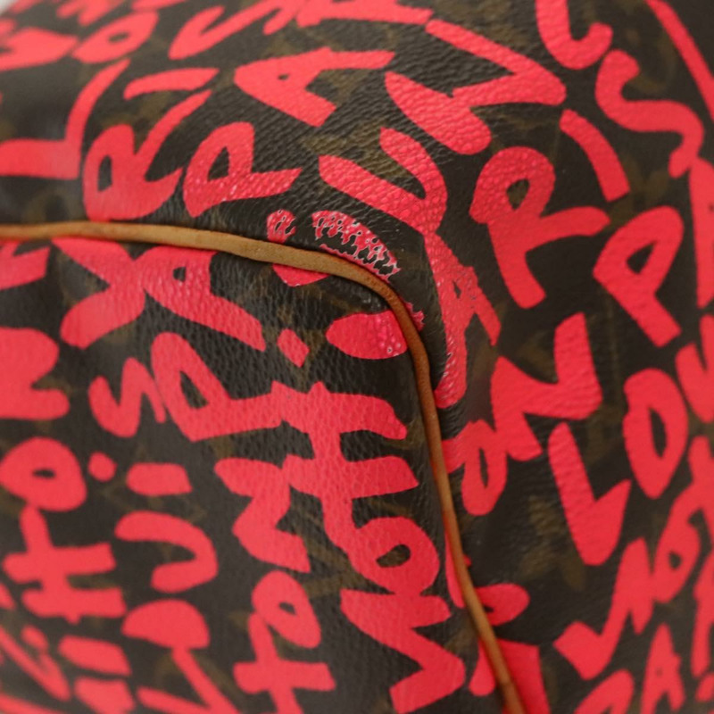 【日本直送】路易威登 Monogram Graffiti Speedy 30 手提包粉紅色 M93704 LV 正品 138959A-14