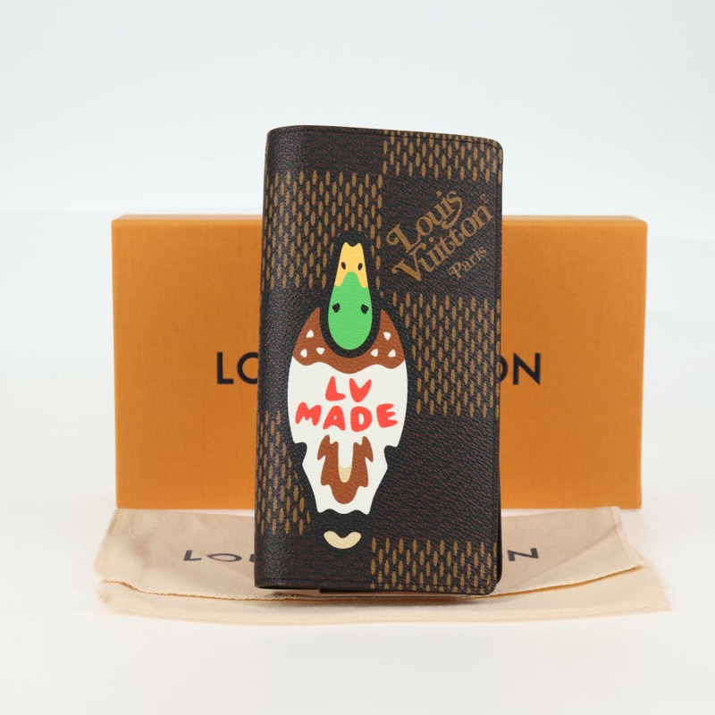 【日本直送】路易威登 Damier Ebene Giant LV × NIGO Portefeuille N60393 正品 138943M-11