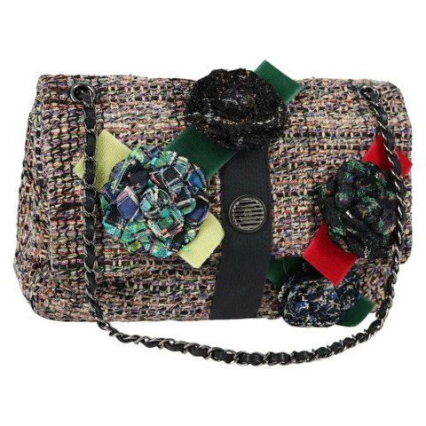 香奈兒 Matelasse 山茶花鏈包 花呢 多色 銀色 CC 正品 138988A
