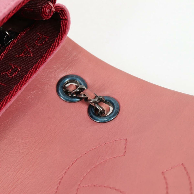 【日本直送】香奈兒 Matelasse 鏈條單肩包 皮革 粉紅色 CC 正品 138985A-21