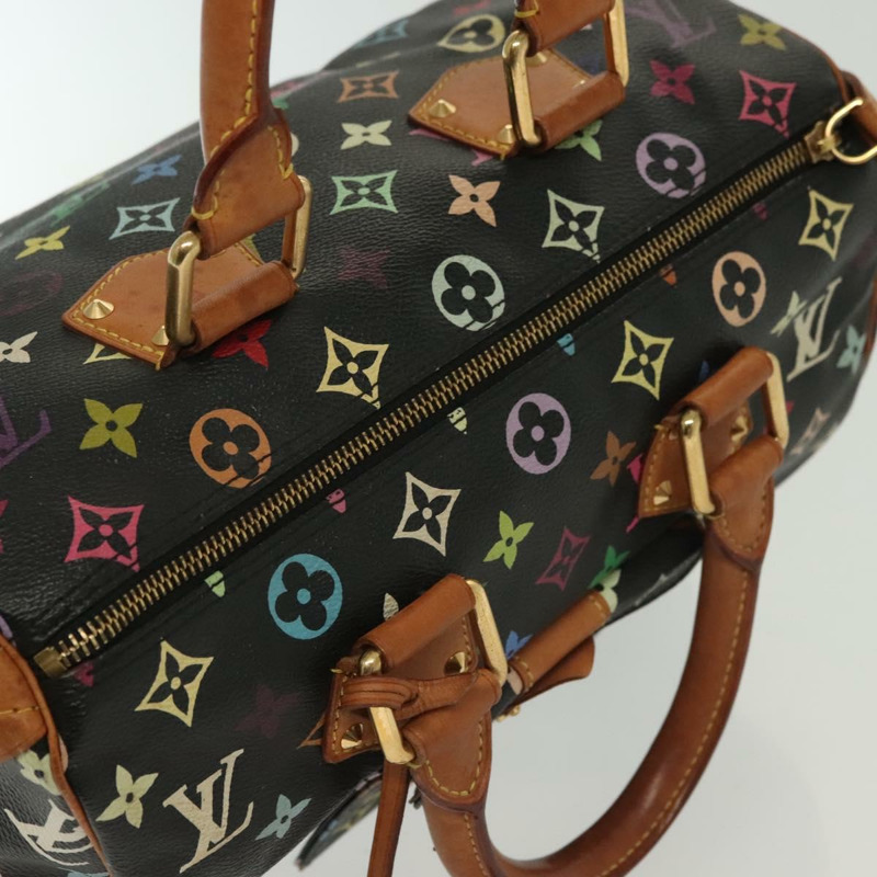 【日本直送】LOUIS VUITTON Monogram 多色 Speedy 30 手提包 黑色 M92642 LV 授權 fm4819-5