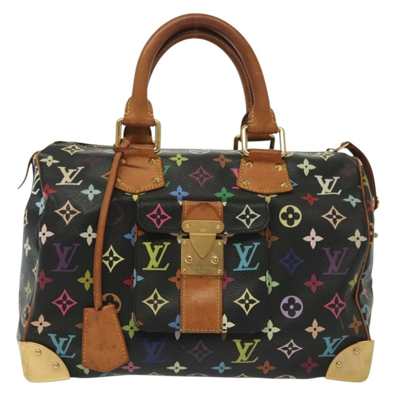 【日本直送】LOUIS VUITTON Monogram 多色 Speedy 30 手提包 黑色 M92642 LV 授權 fm4819-12