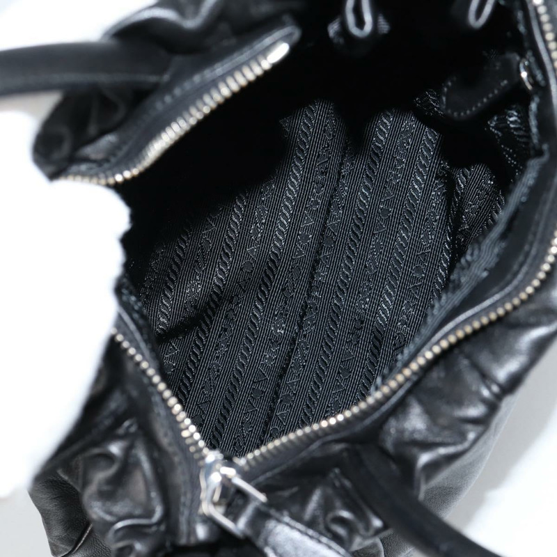 【日本直送】PRADA 手提包 皮革 2 款 黑色 銀色 正品 137970A-9