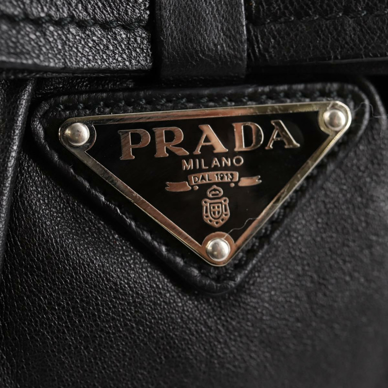 【日本直送】PRADA 手提包 皮革 2 款 黑色 銀色 正品 137970A-20
