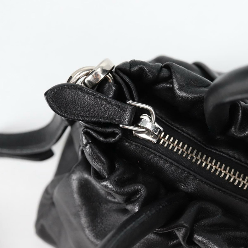 【日本直送】PRADA 手提包 皮革 2 款 黑色 銀色 正品 137970A-21