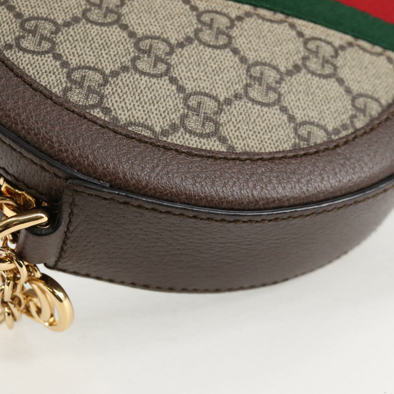 【日本直送】GUCCI GG Supreme Ophidia 鏈帶雪莉線包 PVC 米色 550618 正品 138002A-13