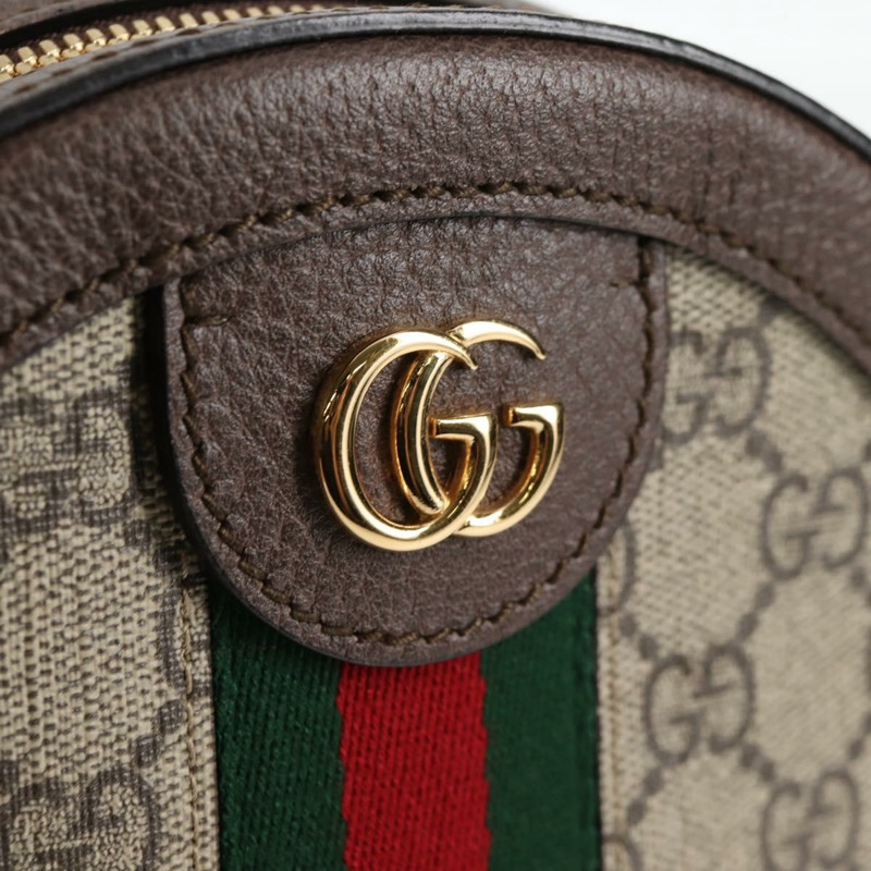 【日本直送】GUCCI GG Supreme Ophidia 鏈帶雪莉線包 PVC 米色 550618 正品 138002A-17