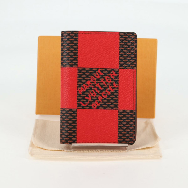 【日本直送】路易威登 Damier Organizer De Poch 卡包 紅色 N40614 LV 授權 138934M-11