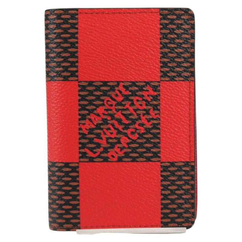 【日本直送】路易威登 Damier Organizer De Poch 卡包 紅色 N40614 LV 授權 138934M-12