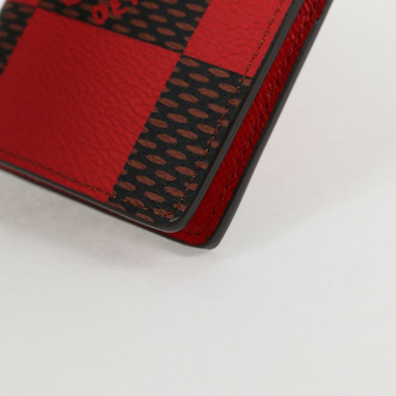【日本直送】路易威登 Damier Organizer De Poch 卡包 紅色 N40614 LV 授權 138934M-13